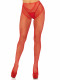 French Cut Crotchless Fishnet - One Size - Red Image