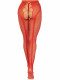 French Cut Crotchless Fishnet - One Size - Red Image