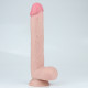 Get Lucky 11 Inch Real Skin Dildo - Tan Image