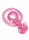 Bodywand Rechargeable Duo Ring With Clit Tickler - Pink Image