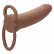 Performance Maxx Rechargeable Thick Dual  Penetrator - Brown Image