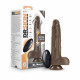 Dr. Skin Silicone - Dr. Murphy - 8 Inch Thrusting  Dildo - Chocolate Image