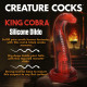 King Cobra King Cobra Silicone Dildo - Red Image