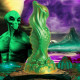 Nebula Alien Silicone Dildo - Green Image