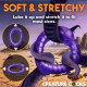 Slitherine Silicone Cock Ring - Purple Image