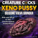 Xeno Pussy Vulva Silicone Grinder - Red/black Image