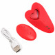 Love Connection Silicone Panty Vibe With Remote Control - Red Image