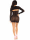 2 Pc Sweetheart Striped Tube Dress - One Size -  Black Image