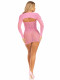 2 Pc Sweerheart Striped Tube Dress - One Size - Pink Image