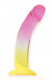 Shades, 8.25" Smoothie Jelly Tpr Gradient Dong - Pink and Yellow Image