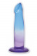 Shades, 6.25" G-Spot Jelly Tpr Gradient Dong - Blue and Purple Image