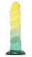 Shades, 7.5" Swirl Jelly Tpr Gradient Dong - Yellow and Mint Image