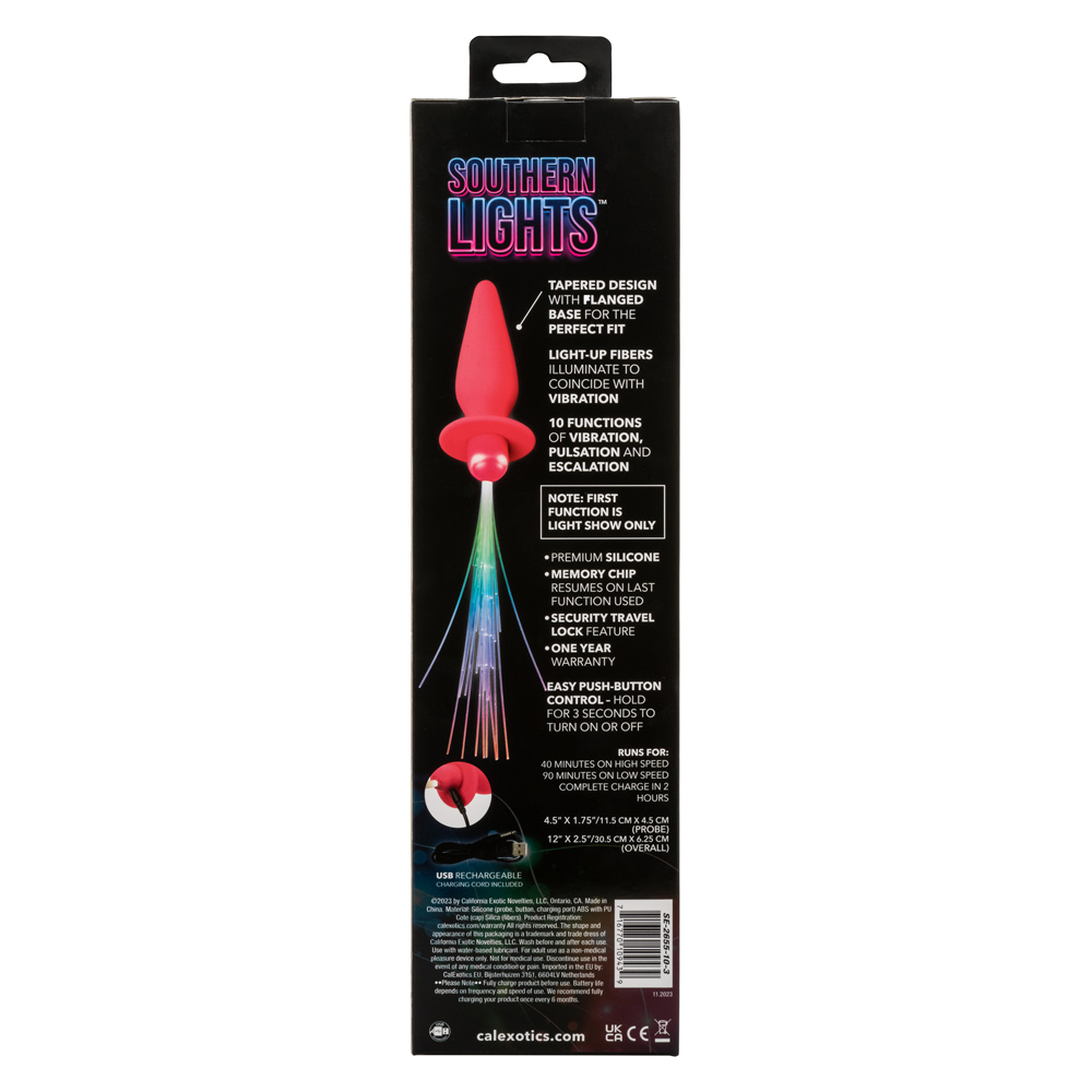 Calexotics Southern Lights Vibrating Light-Up Anal Probe Hp-Se2655103