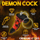Fire Demon Keychain - Red/black Image