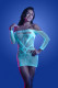 Ascension Long Sleeve Seamless Dress - One Size -  White/blue Image