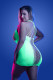 Synthesize Seamless Keyhole Dress - Queen - Neon  Green Image