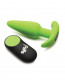 Glow in the Dark Butt Plug With Remote - Green Image