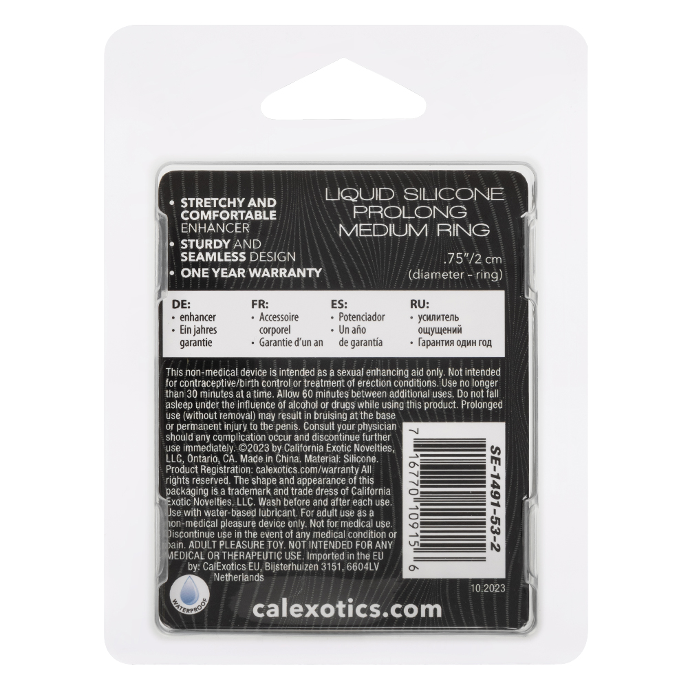 Adult Calexotics Alpha Glow-In-The-Dark Liquid Silicone Prolong Medium 3 Pack