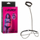 Euphoria Collection Plus Size Chain Halter/collar  and Leash - Black Image