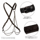 Euphoria Collection Plus Size Multi Chain Harness  - Black Image