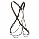 Euphoria Collection Plus Size Multi Chain Harness  - Black Image
