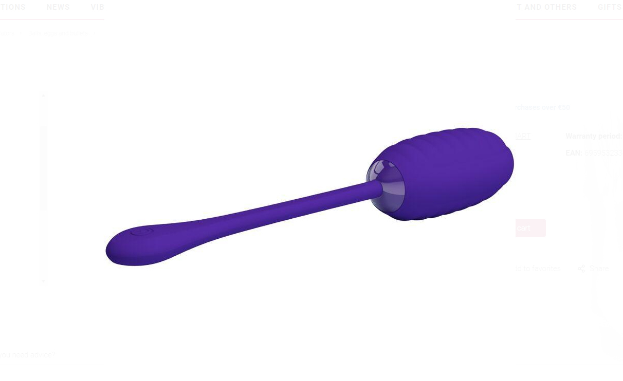 Pretty Love Kirk Rechargeable Vibrating Egg Turquoise Bi-014654