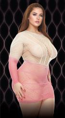 Pink Dusk Long Sleeve Mini Dress - Q
