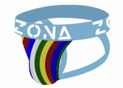 Neon Rainbow Jockstrap - Xl