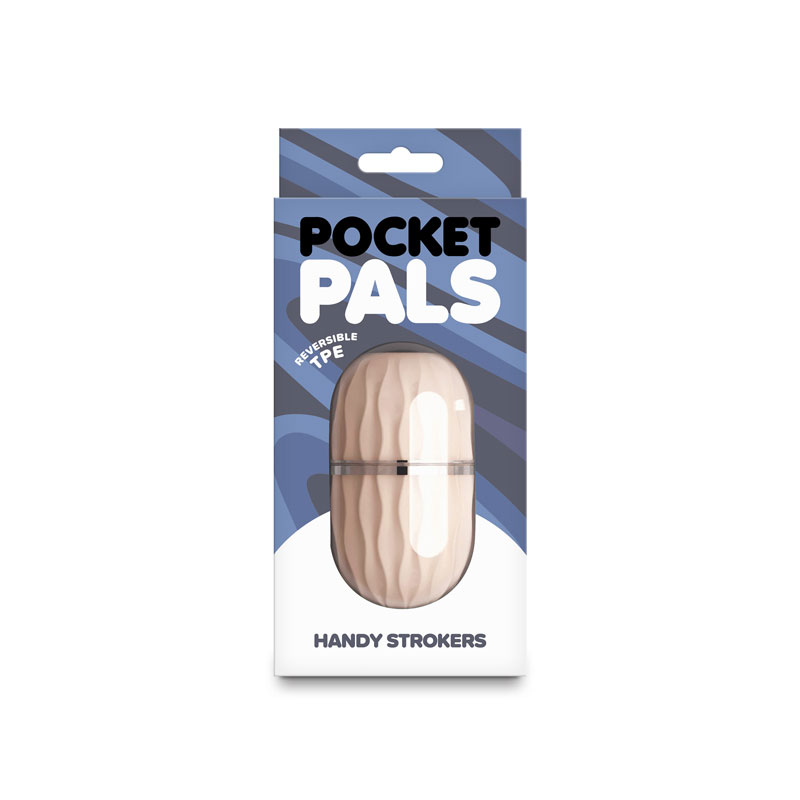 Nsnovelties Adult Pocket Pals Lexi White Handy Strokers Reversible Tpe