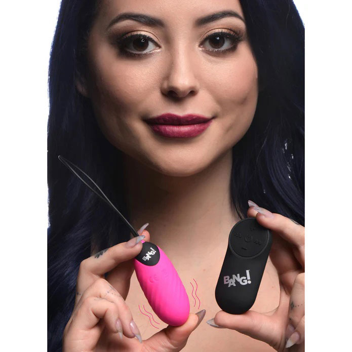 Bang Swirl Silicone Egg Vibrator Pink Bng-Ag950