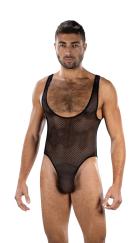 Fierce Deep v Mesh Bodysuit - Os - Black