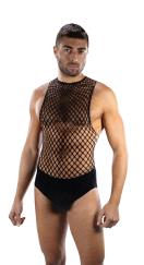 Envy Full Effect Fishnet 2 Piece Set Os - Black