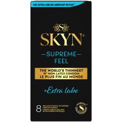 Skyn Supreme Feel Extra Lube Condoms 8pk