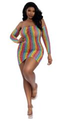 Rainbow Mini With Arm Warmers - Qs - Rainbow