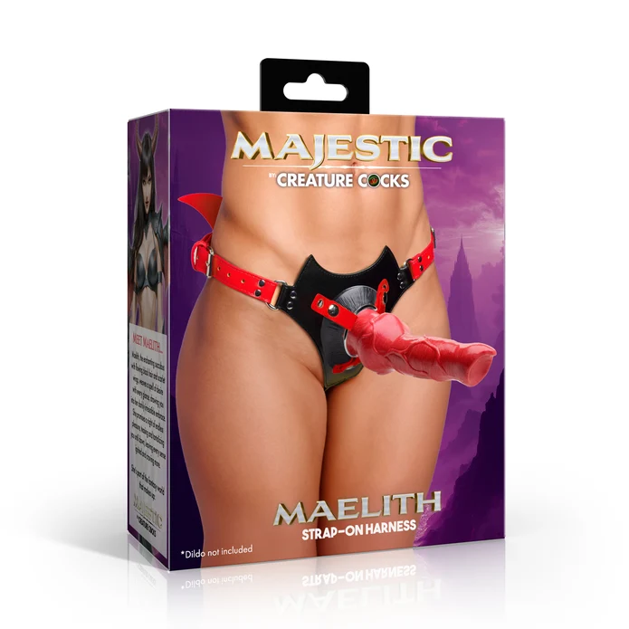 XR Brands - Maelith Strap-on Harness - Harnesses & Strap-Ons - Faux Leather/Vegan Leather