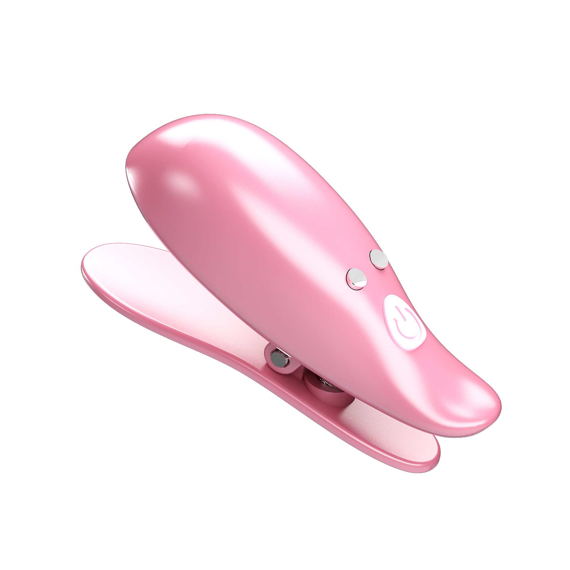 Pretty Love - Pretty Love Leaf Wireless Vibrating Nipple Clamps Pink - Bondage & Fetish Toys