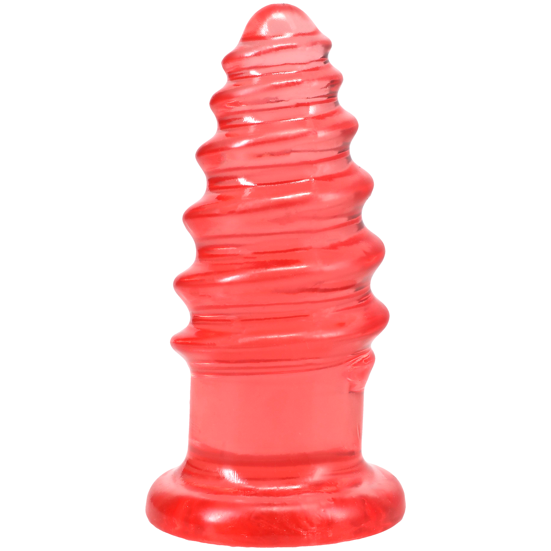 Doc Johnson - Crystal Jellies - Anal Twist - 6 Inch Pink - Anal Toys & Stimulators