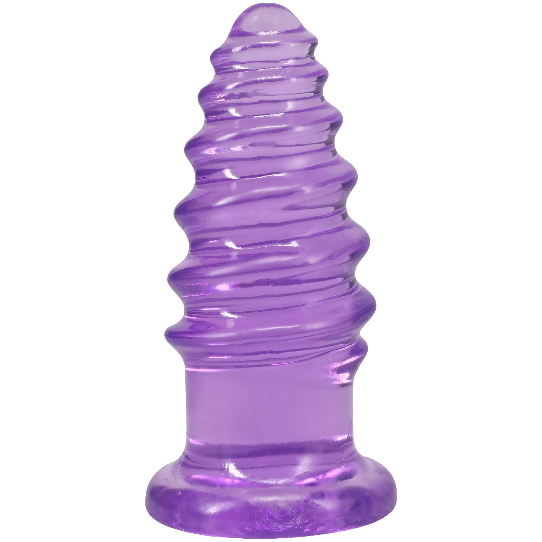 Doc Johnson - Crystal Jellies - Anal Twist - 6 Inch Purple - General