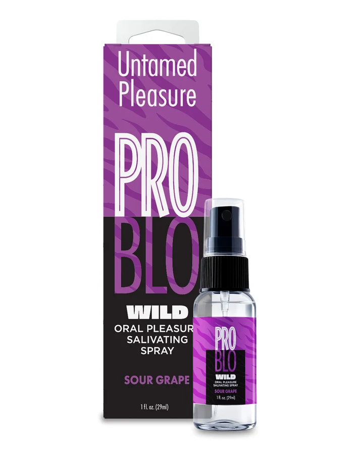 Little Genie - Problo Wild, Mouthwatering Salivating Spray, Sour Grape 1oz - Lubricants, Creams & Glides