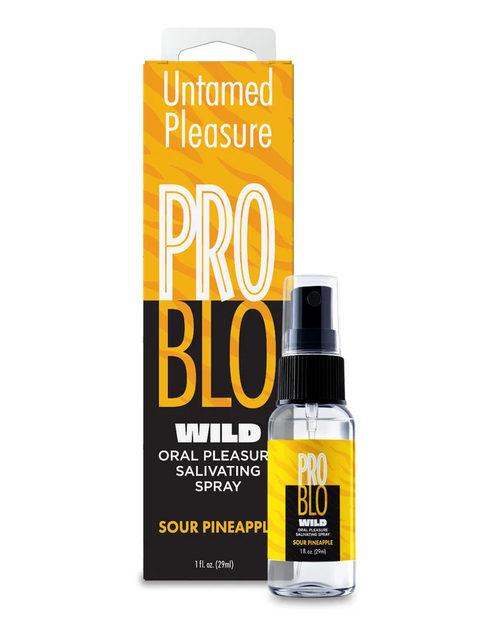 Little Genie - Problo Wild, Mouthwatering Salivating Spray, Sour Pineapple 1oz - Lubricants, Creams & Glides