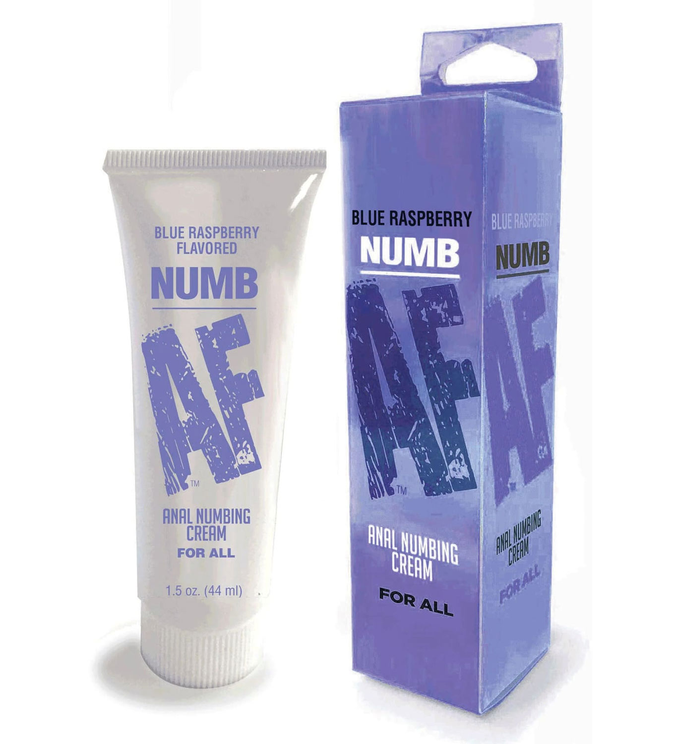Little Genie - Numb Af Anal Desensitizer Gel, Blue Raspberry 1.5 Oz - Lubricants, Creams & Glides - Cream