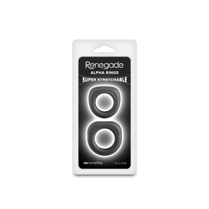 nsnovelties - Renegade - Alpha Rings - Black - Cockrings