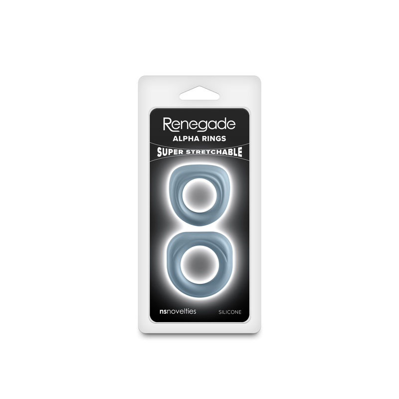 nsnovelties - Renegade - Alpha Rings - Gray - Cockrings