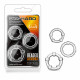 Stay Hard - Beaded Cock Rings - 3 Pack - Clear Image