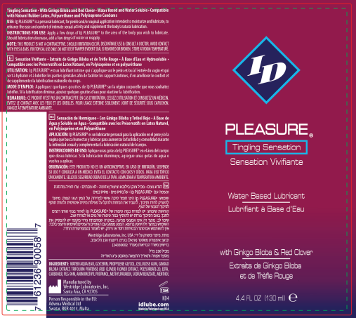 Id Pleasure Water Based Lubricant Tingling Sensation Hp-Id-Pls