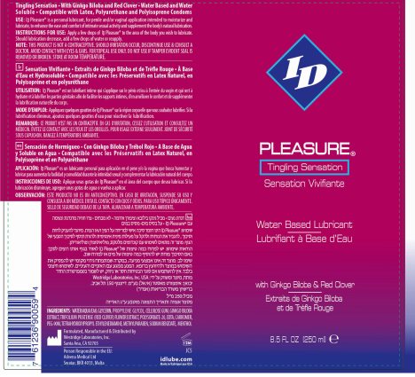 I.D. Lubricants Id Pleasure 8.5 Fl Oz Water Based Tingling Lubricant