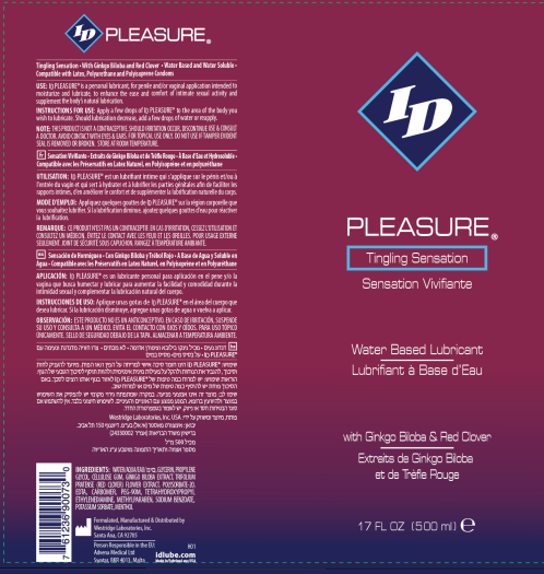 Id Pleasure Water Based Lubricant 17 Fl Oz Pump Bottle Hp-Id-Pls