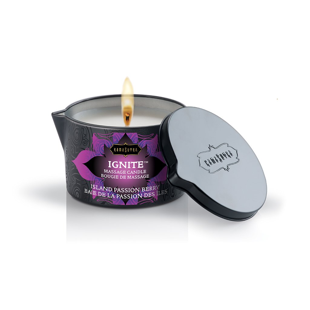 Kamasutra Ignite Massage Candle Island Passion Berry 6 Oz Adult