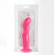 Riley Silicone Swirled Dong - Neon Pink Image