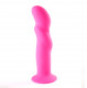 Riley Silicone Swirled Dong - Neon Pink Image
